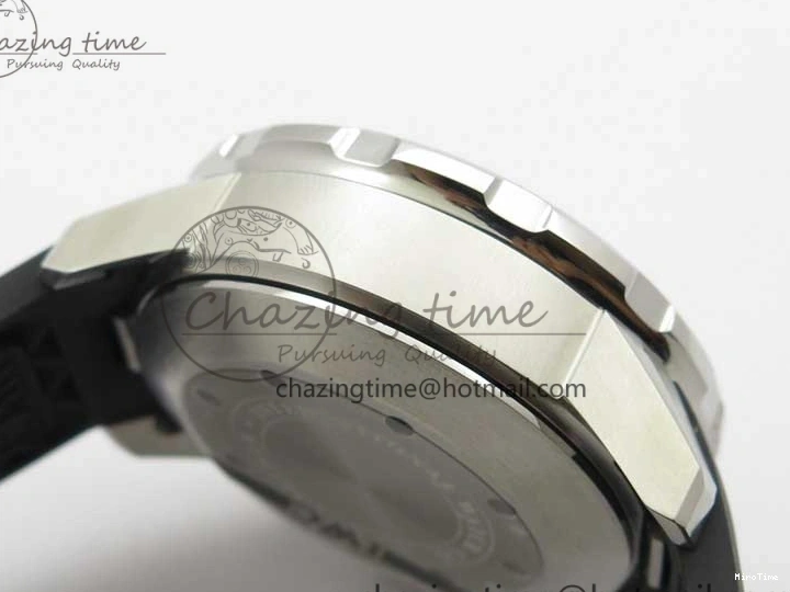 MIROTIME 0117 Aquatimer Chrono IW376702 SS BLS 1:1 Best Edition Black Dial on Black Rubber Strap A WellDesigned 7105